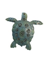 Blue Green Sea Turtle Indoor Wall Decor Art ~Set of 3~ Made of light metal