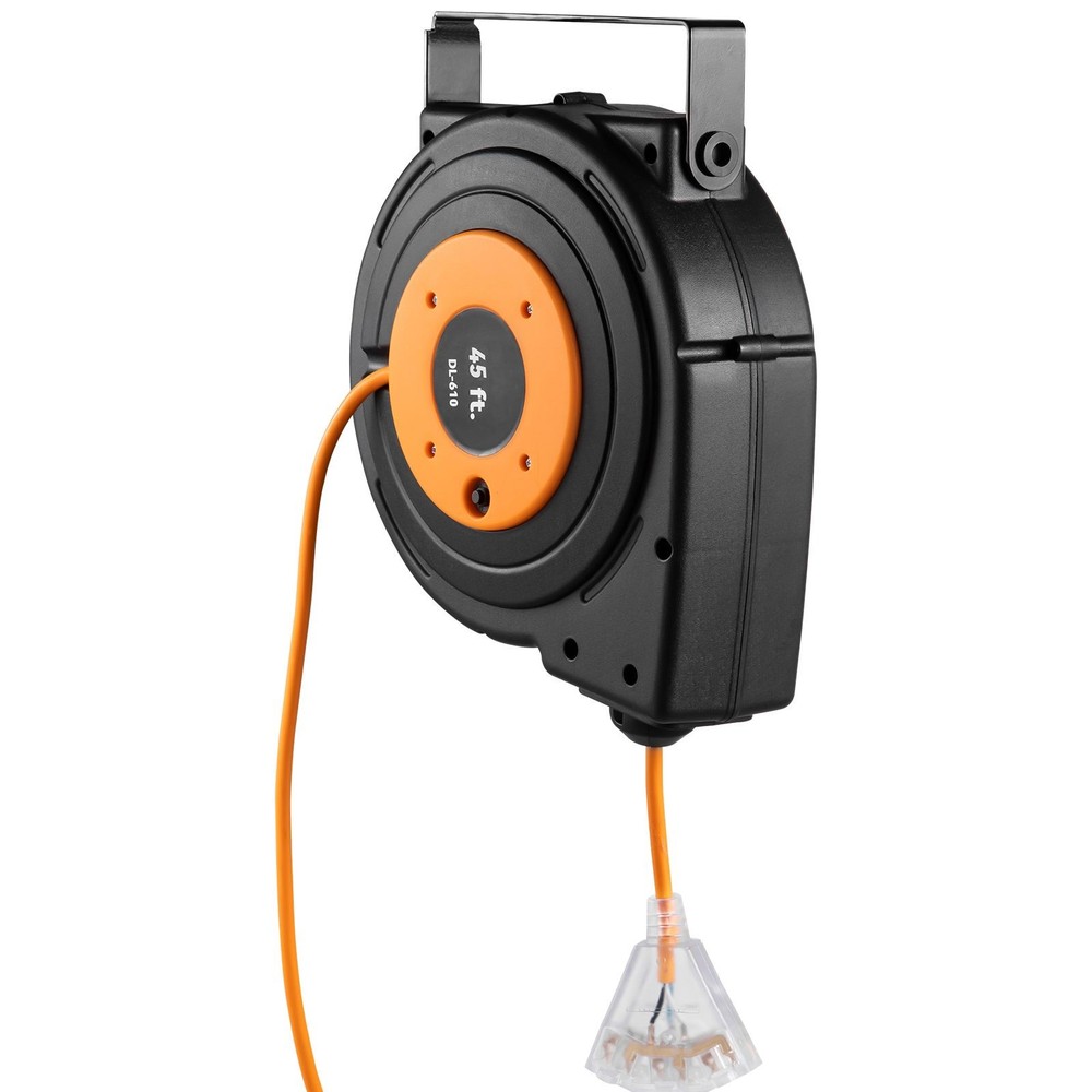 45ft 12AW 15-1875W Cord Reel 180° Swivel