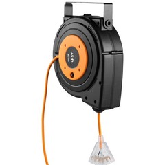 45ft 12AW 15-1875W Cord Reel 180° Swivel