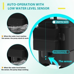 Small Pump With Level Sensor 110V Automatic Submersible Water Pump