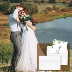 1000 Pcs A4 Envelopes with Self Adhesive 4.25×6.25 In White Invitation Envelo…