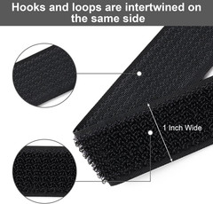 1″ X16Ft Hook and Loop Straps with 25 Metal Buckles, Adjustable Fastening Cable