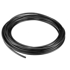 Pneumatic Hose 4mm OD 2.5mm ID Polyurethane PU Air Tube 5 Meter 16.4ft Black