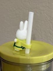 2026 Starbucks x Miffy 24oz Cold Cup Tumbler with Miffy Barista Topper.