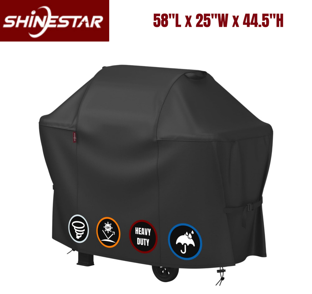 58″ Waterproof Grill Cover for Weber Genesis II 310 315 330 335 340, Lightweight