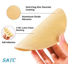 50 PCS 5In PSA Sanding Disc 80-220 Grit Adhesive Back Sandpaper Roll Sticky-Back