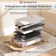 KeonJinn 36″ W x 32″ H Rectangular Beveled Metal Black Medicine Cabinet