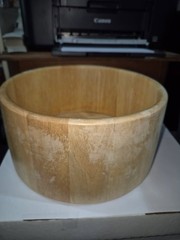10″ x 5″ Wooden Salad Bowl, Smooth Finish, Hand Wash Only, Round OT15