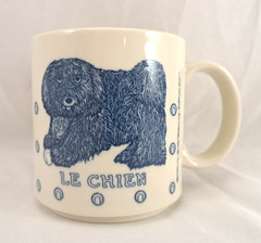 Taylor & NG LE CHIEN The Dog 3.5” High Ceramic Coffee Mug 1984