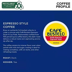 Café Bustelo Espresso Style Dark Roast Coffee, 96 Keurig K-Cup Pods
