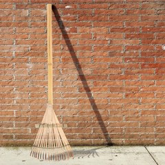 Gardening Hand Rake 23.42In Lightweight Bamboo Potting Mix​ Loosening Tool Porta