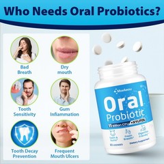 Oral Probiotics for Bad Breath for Adults 11 Billion CFU, Oral Dental Health …