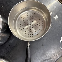 1801 Revere Ware 3 qt Sauce Pot Stainless Handled Steamer Double Boiler Lid Set