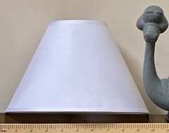 Brontosaurus Dinosaur Lamp with 10″ Diam White Shade Gray Resin Nursery Decor