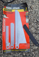 Black & Decker Corded Electric Reciprocating Hand Saw w/ Bag & Navigator Blades