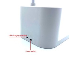 LED Desk Lamp Eye-Caring Reading Table Light Adjustable Neck Lamp w/ Clamp USB