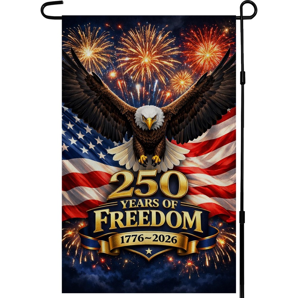 4th of July Decorations 250th Anniversary Garden Flag | 250 Years of Freedom…