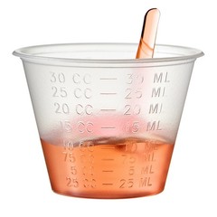 30ml 1oz Graduated Medicine Cups | Lipped Rim Measuring Cups w. Oz ML Tbsp Dram