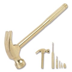 Great Neck 19006 6.5 in. Handle Carpenter’s Hammer w/ 4 Screwdrivers – Gold New