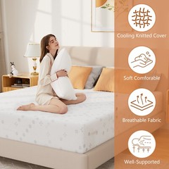10″ California King Size Cooling Gel Memory Foam Mattress CertiPUR-US Certified