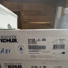 Kohler Taut WaterSense Brushed Nickel Widespread 8 in 2-Handle 97100-4-BN