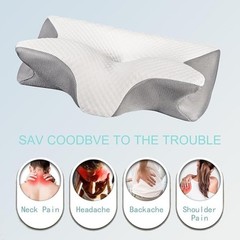 Ergonomic Memory Foam Pillow, Pillow for Side Sleepers for Neck Pain Relief