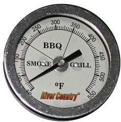 2″ RIVER COUNTRY SS DIAL BBQ CHARCOAL GAS ELECTRIC GRILL SMOKER PIT THERMOMETER