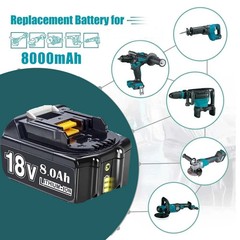 2Pack BL1860B 8.0AH For Makita 18V Battery Li-Ion BL1830 BL1850 BL1840 LXT Tools