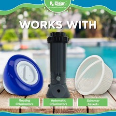 Rx Clear 1″ Inch 99% Trichloro Stabilized Swimming Pool Chlorine Tablets – 5 lbs