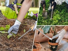 WORKPRO 11.5 in Dandelion Weeder Puller Tool Stainless Steel Garden Weed Remover