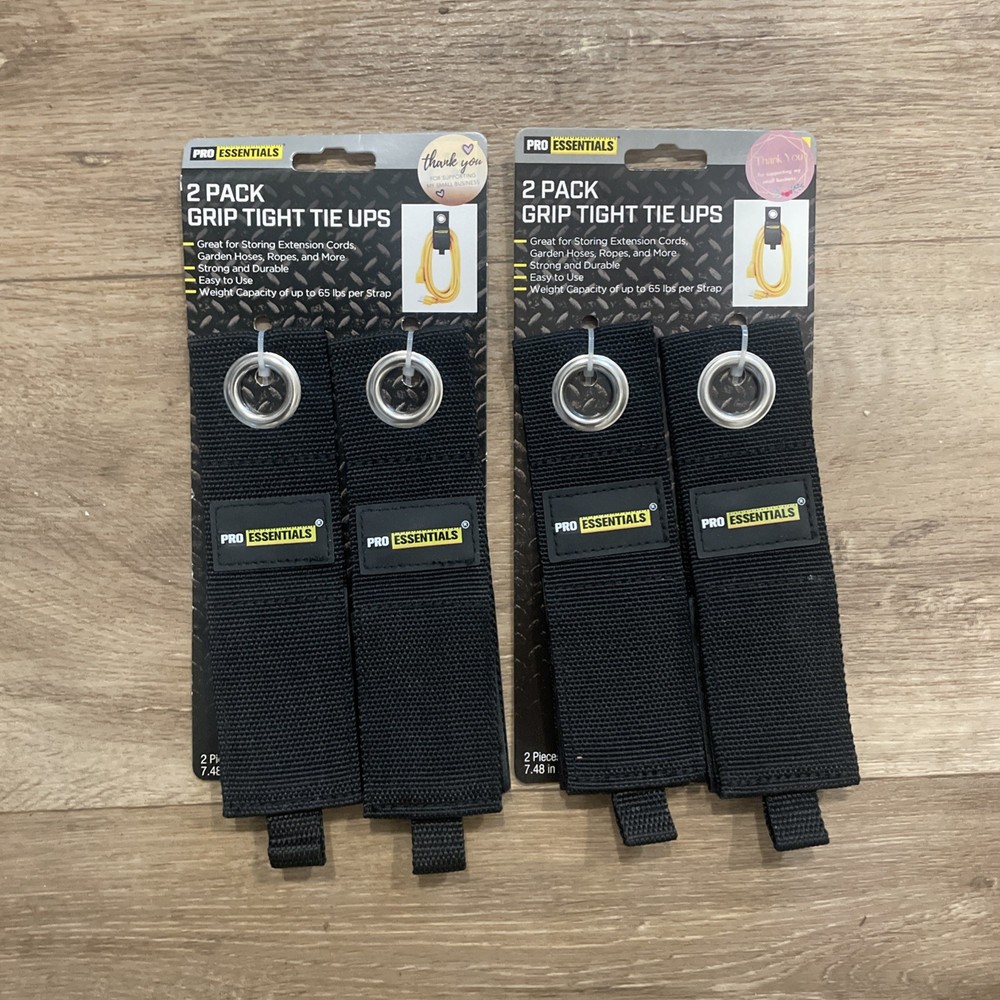 Heavy Duty Cable Organizer Straps 4 Pack Reusable Ties for Extension Cords