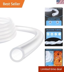 Silicone Tubing,1/2″ ID x 5/8″ OD Pure Silicon Tube High Temp Silicone Hose […