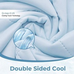 Cooling Quilt or Blanket for Hot Sleepers Soft & Lightweight Summer Cold (Queen)