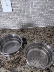 Saladmaster Double Boiler Steamer Saucepan Cook Pan Vapo Lid Salad Master