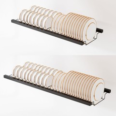 Kitchen Over The Sink Dish Drying Rack Utensil Storage Cabinet 33.46in 2 Tier
