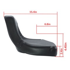 New Garden Lawn Mower Tractor Seat Black Waterproof Back