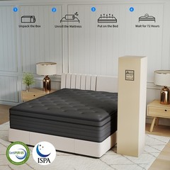 6″8″12″14″ Gel Memory Foam Hybrid Spring Mattress Twin Full Queen King In A Box