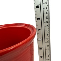 Fiesta Crock/Canister Utensil Holder 6.75in Scarlet Red Ceramic NO LID USA