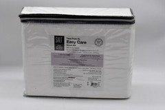 Easy Care, 300 Thread Count, Cotton Sateen Twin / XL Sheet Set In White, SALT