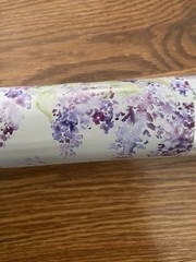 Lilac Window Privacy Static Cling Glass Film Flower Decor 11.02×35.43in/28x90cm