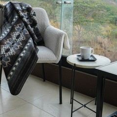 ALPACA WOOL BLANKET THROW XL KING 90×75 REVERSIBLE THICK & WARM HANDMADE ECUADOR