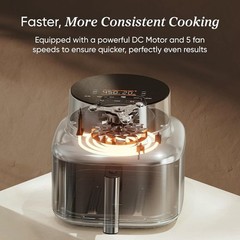 Cosori Iconic 6.5 Qt Smart Air Fryer – Stainless Steel, PFAS-Free, 450°F