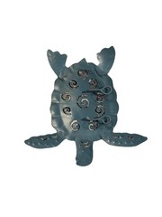 Blue Green Sea Turtle Indoor Wall Decor Art ~Set of 3~ Made of light metal