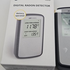 Airthings Corentium Home Digital Radon Detector open box air quaity monitor