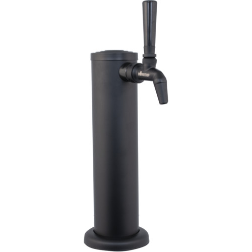 KOMOS® Matte Black Single Draft Tower With NukaTap Faucets w/ Duotight Fittings
