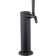 KOMOS® Matte Black Single Draft Tower With NukaTap Faucets w/ Duotight Fittings