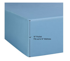 Mainstays Basic Value Microfiber Bed Sheet Set, Light Blue, Twin, 3 Piece.