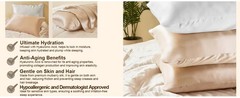 Hyaluronic Acid Silk Pillowcase 100% Mulberry, Ultra-Hydrating 23 Momme Silk