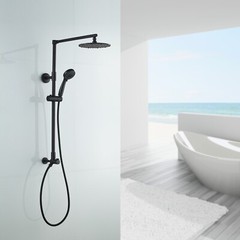 Polaris 3 Rain Shower Set, 3-setting Handheld Shower, Brushed Nickel