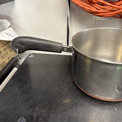 1801 Revere Ware 3 qt Sauce Pot Stainless Handled Steamer Double Boiler Lid Set